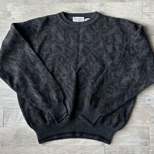 Vintage J.P. Tilford For Harry Rosen Wool Textured Crewneck Sweater Large